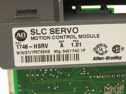 Allen Bradley 1746-HSRV  PLC Servo Control Module Ser A FRN 1.01 Lot OF 3