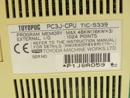 Toyoda THR-2766 Toyopuc PLC 8-slot Chassis Rack CPU Processor I/O Module