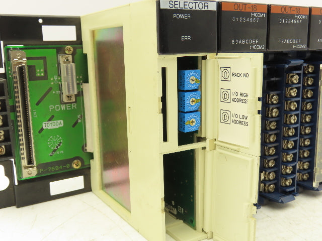 Toyoda THR-2766 Toyopuc PLC 8-slot Chassis Rack CPU Processor I/O Module