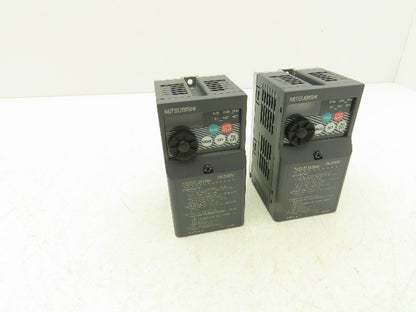 Mitsubishi Electric FR-D720-0.1K Variable Speed Frequency Drive 240V Lot Of 2
