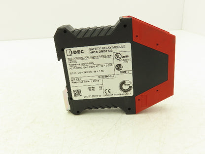 IDEC HR1S-DMB1132 Safety Relay Module 24VDC HW-Rev 1.10 HW-Rev 1.50