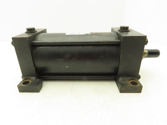 Schrader Bellows PAE110521 Pneumatic Air Cylinder 4"Bore 6"Stroke 250psi Foot Mt