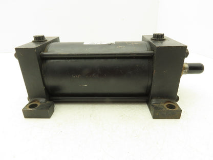 Schrader Bellows PAE110521 Pneumatic Air Cylinder 4"Bore 6"Stroke 250psi Foot Mt