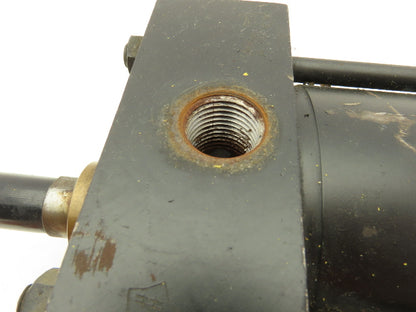 Schrader Bellows PAE110521 Pneumatic Air Cylinder 4"Bore 6"Stroke 250psi Foot Mt