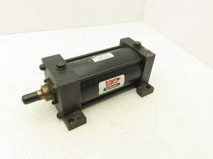 Schrader Bellows PAE110521 Pneumatic Air Cylinder 4"Bore 6"Stroke 250psi Foot Mt