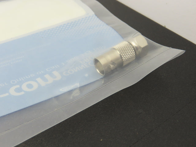 L-Com BA120 Straight Coaxial Adapter F-Male/BNC Female 50 Ohm  Lot of 10