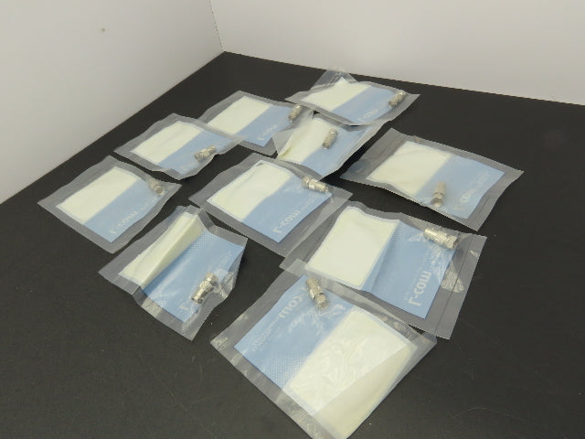 L-Com BA120 Straight Coaxial Adapter F-Male/BNC Female 50 Ohm  Lot of 10