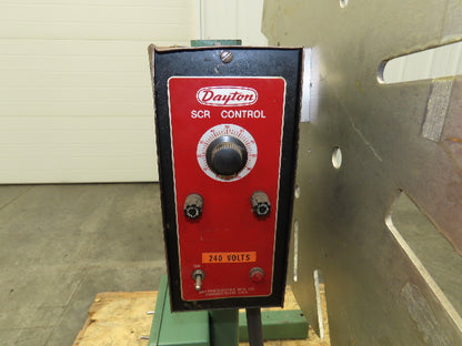 Dayton Rotating Coiler Uncoiler Spinner DC Drive 28RPM Max 30" Flywheel 230V