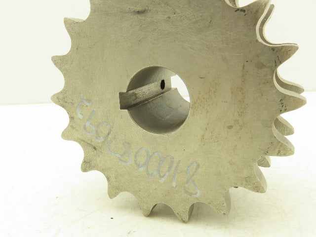 Martin DS12B18SS Stainless Double Roller Chain Sprocket 18-Tooth 3/4"P 30mm Bore