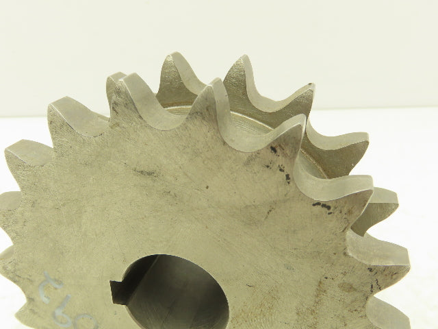 Martin DS12B18SS Stainless Double Roller Chain Sprocket 18-Tooth 3/4"P 30mm Bore