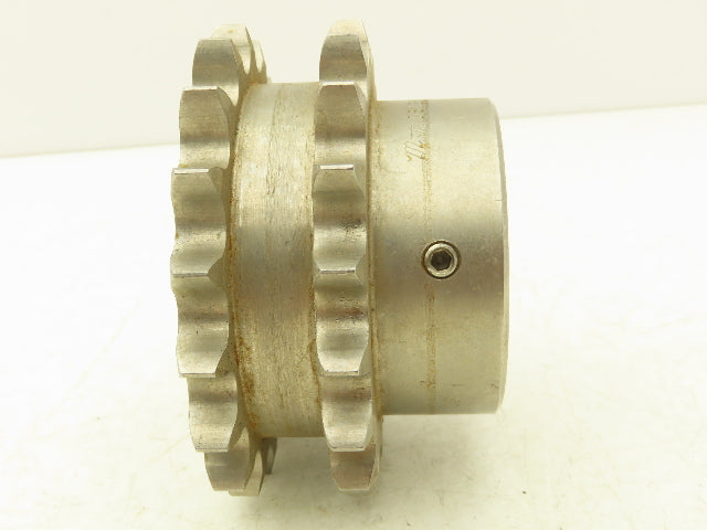 Martin DS12B18SS Stainless Double Roller Chain Sprocket 18-Tooth 3/4"P 30mm Bore