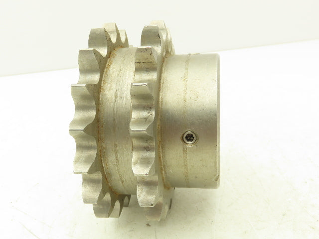 Martin DS12B18SS Stainless Double Roller Chain Sprocket 18-Tooth 3/4"P 30mm Bore