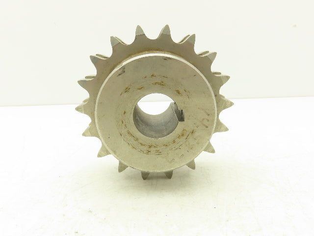 Martin DS12B18SS Stainless Double Roller Chain Sprocket 18-Tooth 3/4"P 30mm Bore