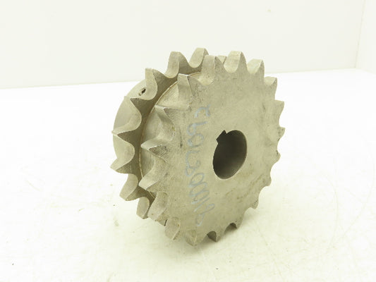 Martin DS12B18SS Stainless Double Roller Chain Sprocket 18-Tooth 3/4"P 30mm Bore