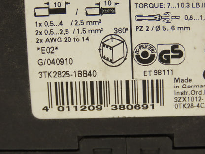 Siemens 3TK2825-1BB40 Sirius Safety Relay Control Unit Module Din Rail Mount