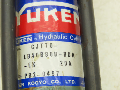 Yuken CJT70-LB40B80B-BDA-EK Hydraulic Cylinder 40mm Bore 80mm Stroke 1020psi
