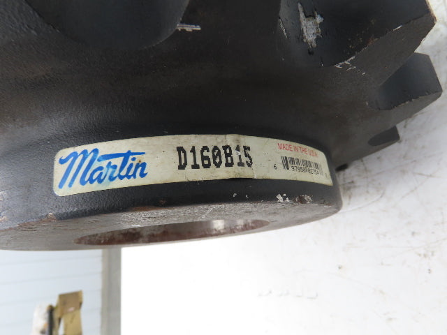 Martin D160B15 Double Roller Chain Sprocket 15-Tooth 2"Pitch 3-15/16" Bore