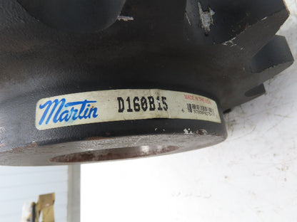 Martin D160B15 Double Roller Chain Sprocket 15-Tooth 2"Pitch 3-15/16" Bore