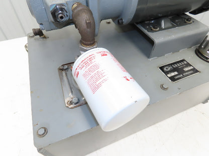 Graham Hydraulic Power Unit Nachi Pump 12 Gal 7.9gpm 1000PSI 1.5Hp 230/460V