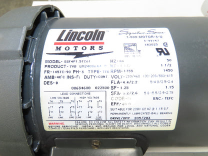 Graham Hydraulic Power Unit Nachi Pump 12 Gal 7.9gpm 1000PSI 1.5Hp 230/460V