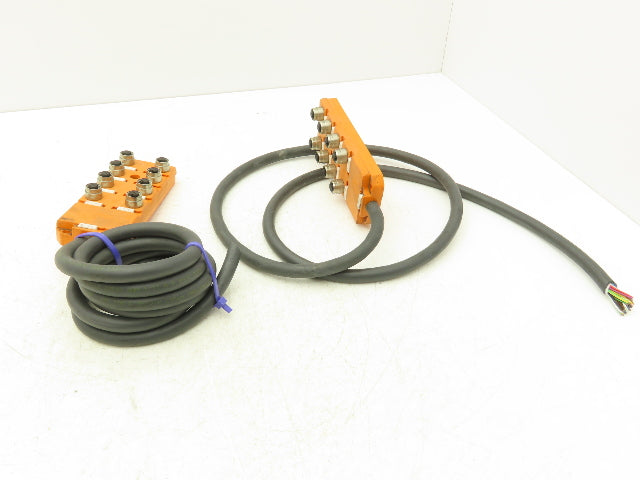 Lumberg ASBV 8 5-242/5 M Ethernet Switch I/O 8-Port Actuator Cable Lot of 2