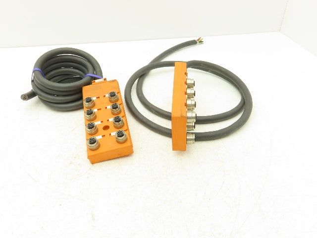 Lumberg ASBV 8 5-242/5 M Ethernet Switch I/O 8-Port Actuator Cable Lot of 2