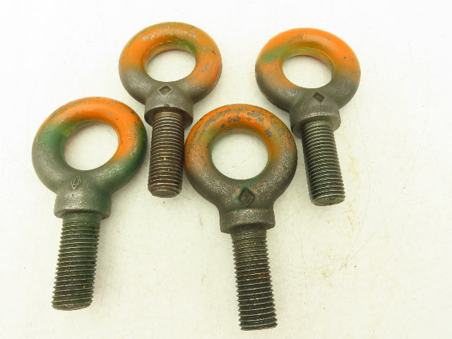 Forged Shoulder Eye Bolt 1"-7 Thread x 3" Shank Heavy Duty  Lot of 4