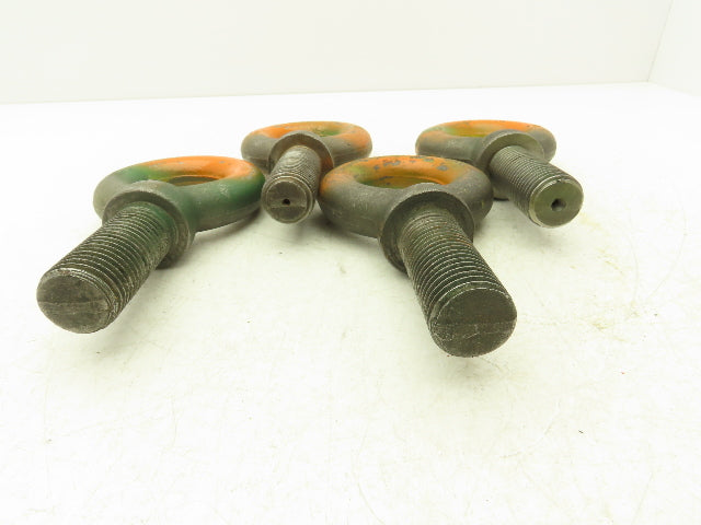 Forged Shoulder Eye Bolt 1"-7 Thread x 3" Shank Heavy Duty  Lot of 4