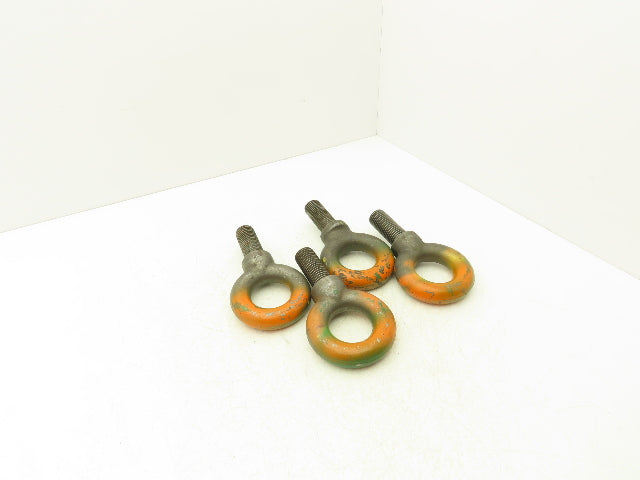 Forged Shoulder Eye Bolt 1"-7 Thread x 3" Shank Heavy Duty  Lot of 4
