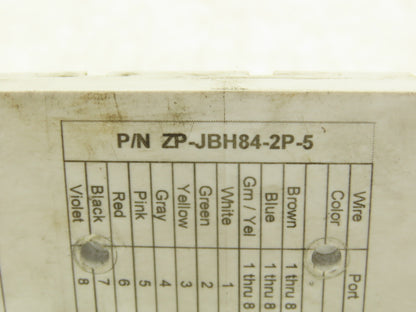 Automation Direct ZP-JBH84-2P-5 ZIP Junction Block 8 Ports 5 Pin M12 Sockets