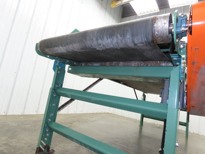 Roach 34"x 9' Slider Bed Conveyor 29" Belt .5Hp 230/460V 3PH End Drive 55fpm