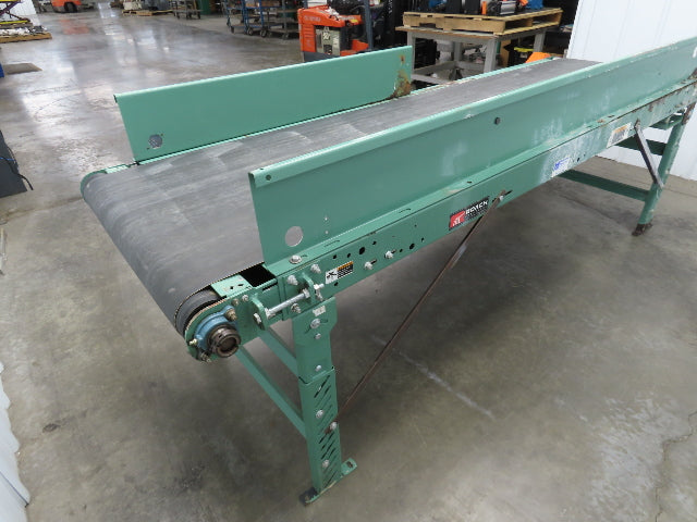 Roach 34"x 9' Slider Bed Conveyor 29" Belt .5Hp 230/460V 3PH End Drive 55fpm