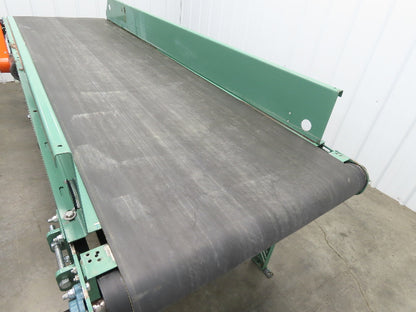 Roach 34"x 9' Slider Bed Conveyor 29" Belt .5Hp 230/460V 3PH End Drive 55fpm