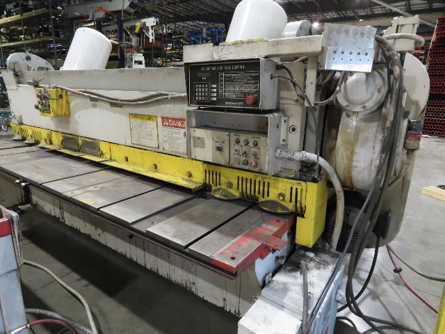 Cincinnati Sheet Metal Shear 1/4"x 10' AccuCut Feed Table PMI Shearmate Outfeed