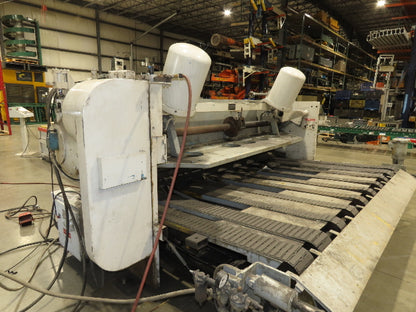 Cincinnati Sheet Metal Shear 1/4"x 10' AccuCut Feed Table PMI Shearmate Outfeed