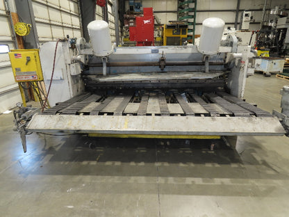 Cincinnati Sheet Metal Shear 1/4"x 10' AccuCut Feed Table PMI Shearmate Outfeed