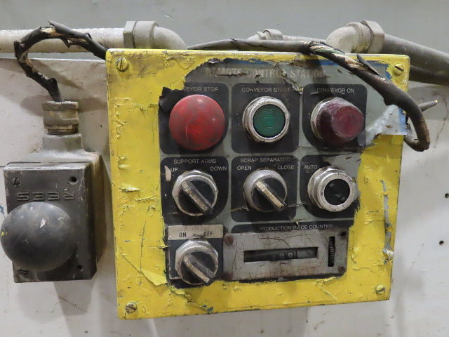 Cincinnati Sheet Metal Shear 1/4"x 10' AccuCut Feed Table PMI Shearmate Outfeed