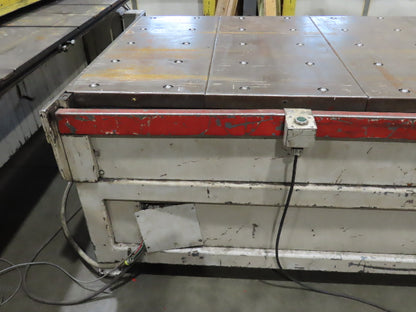Cincinnati Sheet Metal Shear 1/4"x 10' AccuCut Feed Table PMI Shearmate Outfeed