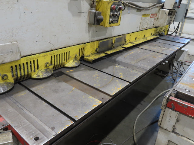 Cincinnati Sheet Metal Shear 1/4"x 10' AccuCut Feed Table PMI Shearmate Outfeed