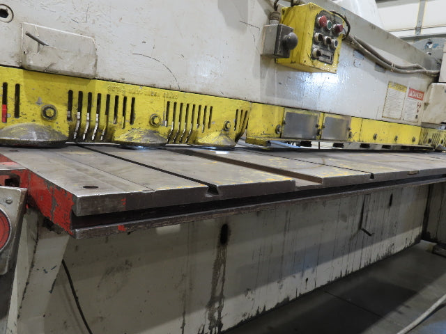Cincinnati Sheet Metal Shear 1/4"x 10' AccuCut Feed Table PMI Shearmate Outfeed