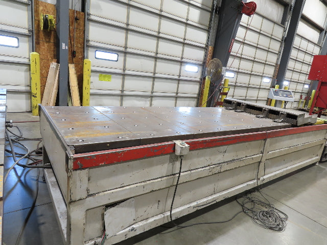 Cincinnati Sheet Metal Shear 1/4"x 10' AccuCut Feed Table PMI Shearmate Outfeed
