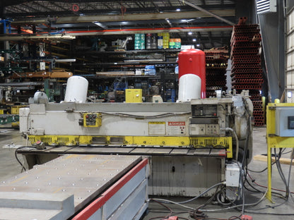 Cincinnati Sheet Metal Shear 1/4"x 10' AccuCut Feed Table PMI Shearmate Outfeed