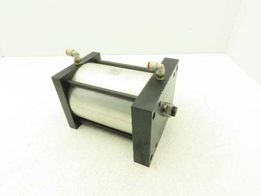 Rockford Air Devices 6x6 Pneumatic Air Cylinder 6"Bore 6"Stroke Flange Mount