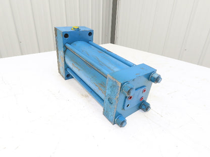 Rexroth Pressure Master Hydraulic Cylinder 4"Bore 8"Stroke SAE 4-Bolt 2.5"Rod