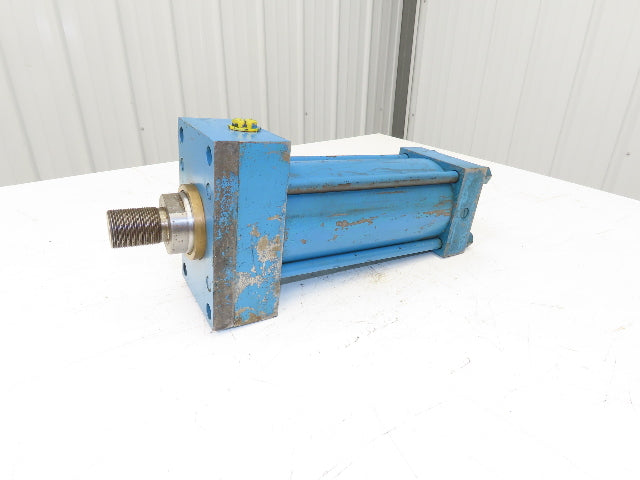 Rexroth Pressure Master Hydraulic Cylinder 4"Bore 8"Stroke SAE 4-Bolt 2.5"Rod