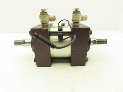 Bimba TRD 39451 4x1" Double Rod Pneumatic Air Cylinder 4"Bore 1"Stroke 250psi