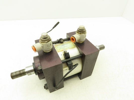 Bimba TRD 39451 4x1" Double Rod Pneumatic Air Cylinder 4"Bore 1"Stroke 250psi