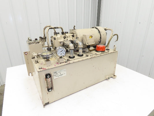 Nachi VDR-11B-1A3-1A3 Hydraulic Power Unit Variable Vane Pump 18 Gal 2.2kw Dual