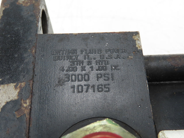 Ortman Fluid 3THB 4.00 x 1.00 NC Hydraulic Cylinder 4" Bore 1" Stroke 3000psi