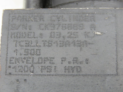 Parker 3.25 KJTC3LLTS13A13A Hydraulic Cylinder 3.25"Bore 1.5" Adjustable Stroke